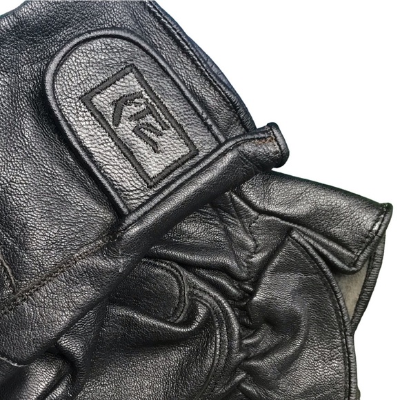 Black Tactical Motorcycle Gloves with Reinforced Panels - Picture 5 of 10
